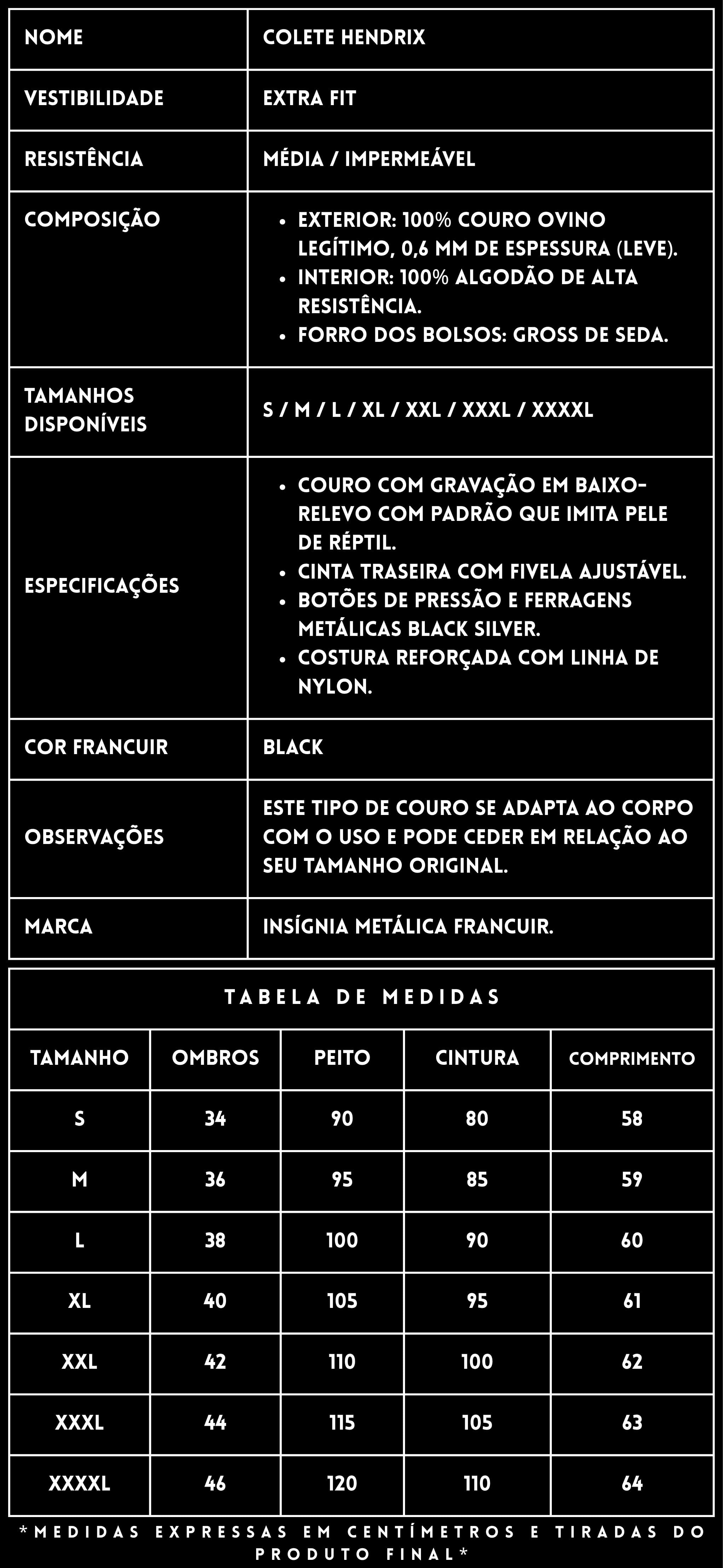 FICHA TÉCNICA_COLETE DE COURO_HENDRIX_FRANCUIR